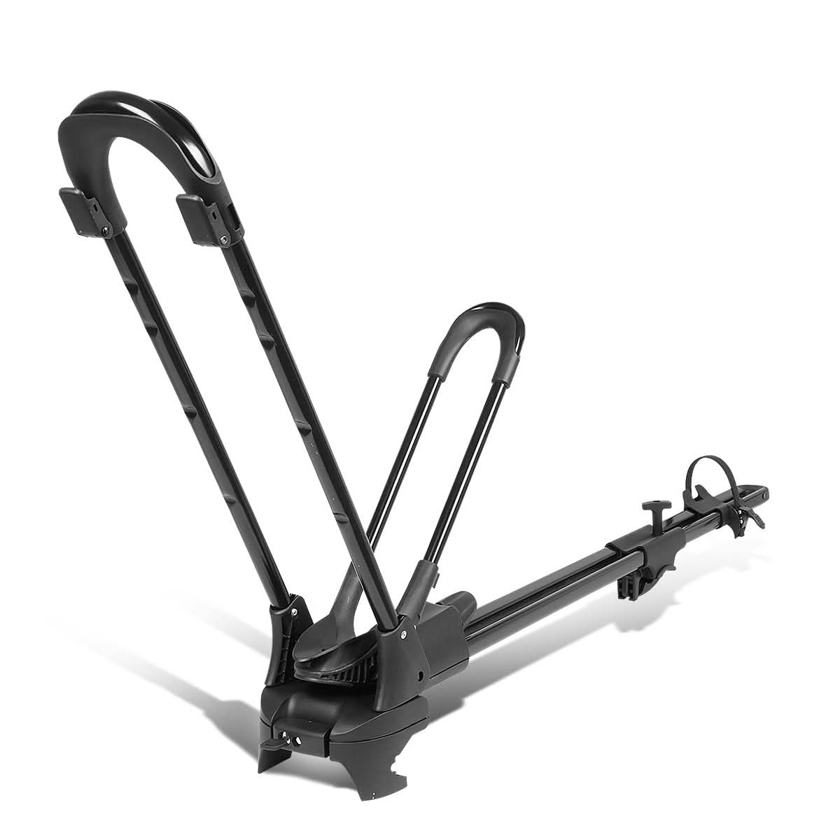 Universal Bicycle Roof Mount Rack - Wheel-On with Lock - Black