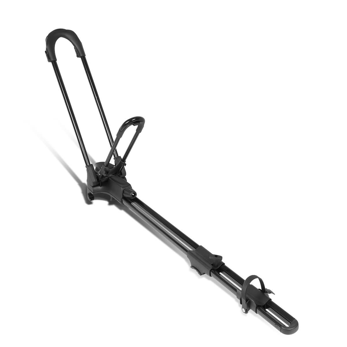 Universal Bicycle Roof Mount Rack - Wheel-On with Lock - Black