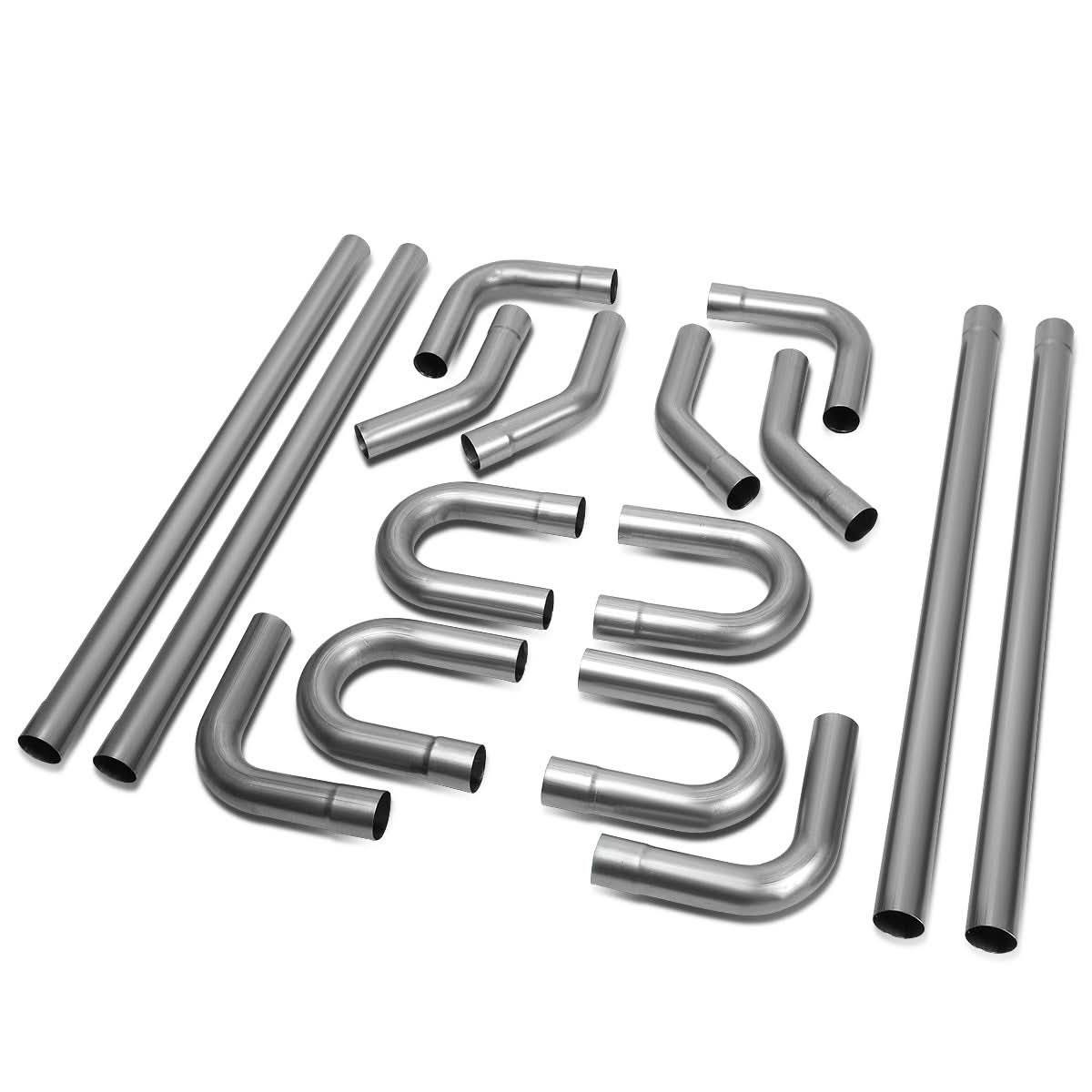 Universal 2.5" Polished Exhaust Piping Kit