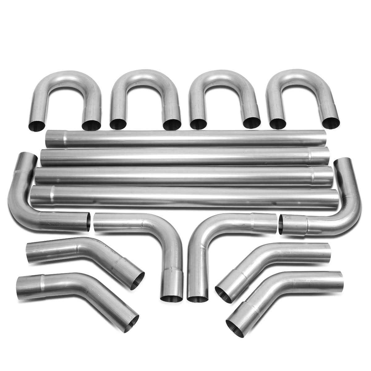 Universal 3" Polished Exhaust Piping Kit