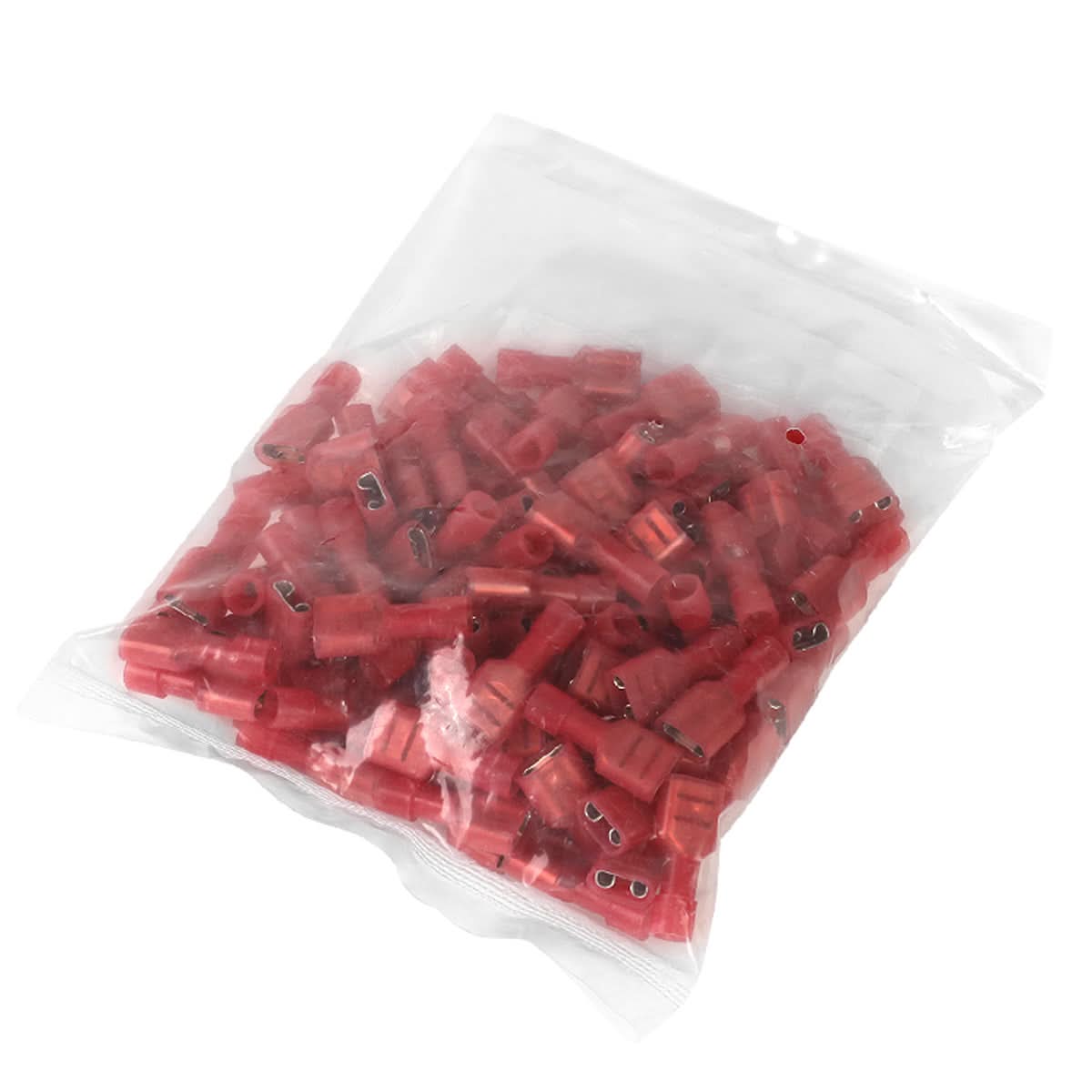 Female Spade Quick Disconnect Connectors 100PCS Crimp Style 1/4"