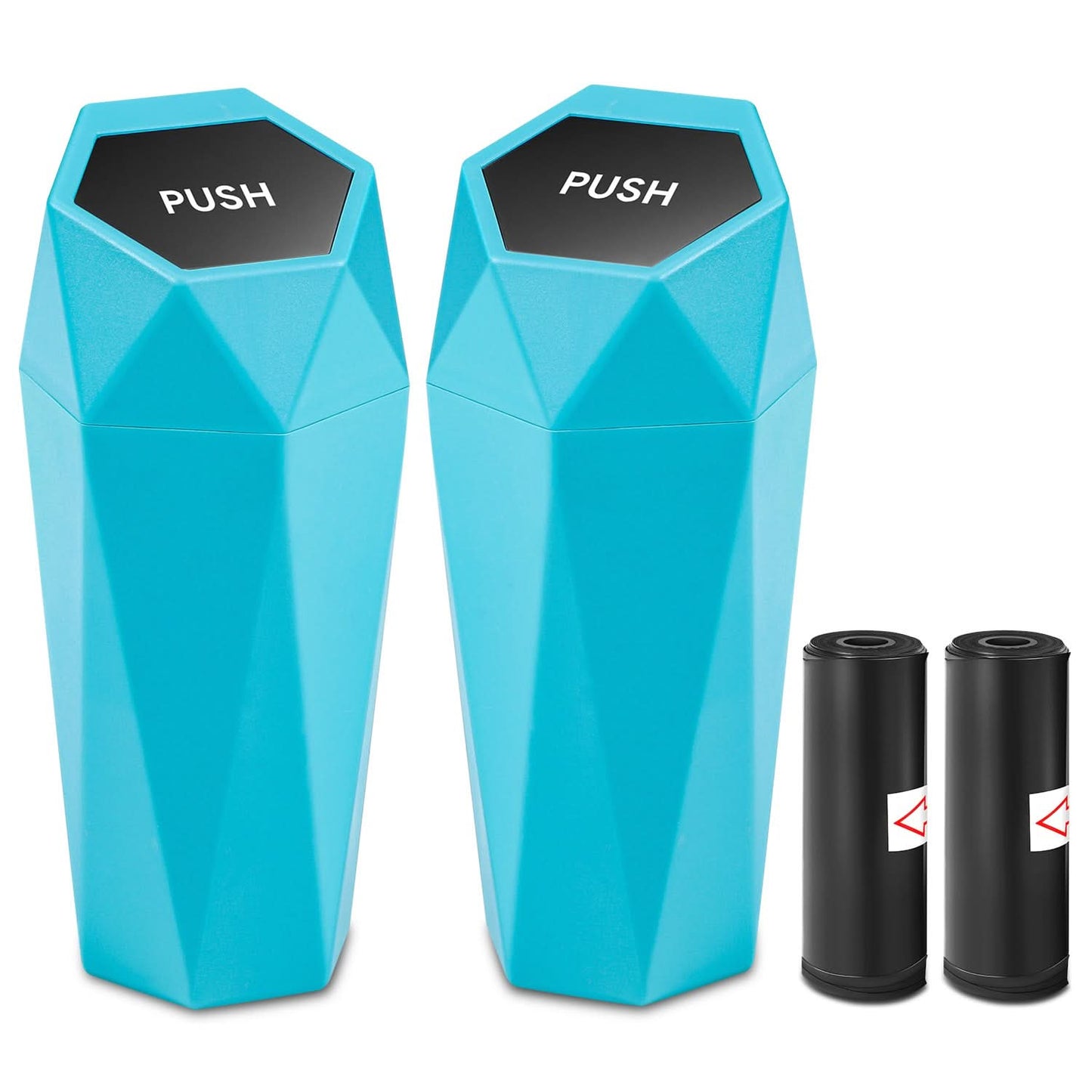 Vehicle-Mounted Garbage Can - Tiffany Blue - 2PC