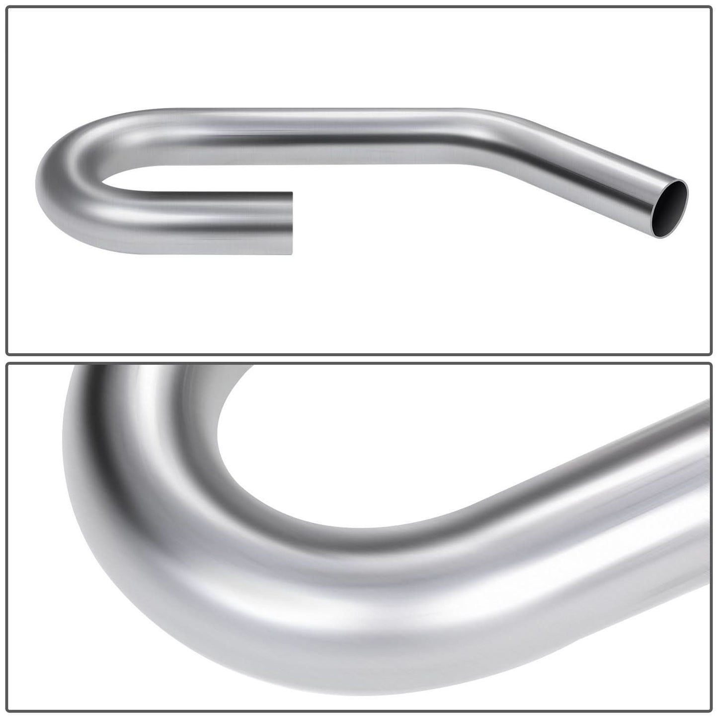 2.25" OD 45/180 Degree U-Bend Exhaust Pipe Tubing 18-Gauge