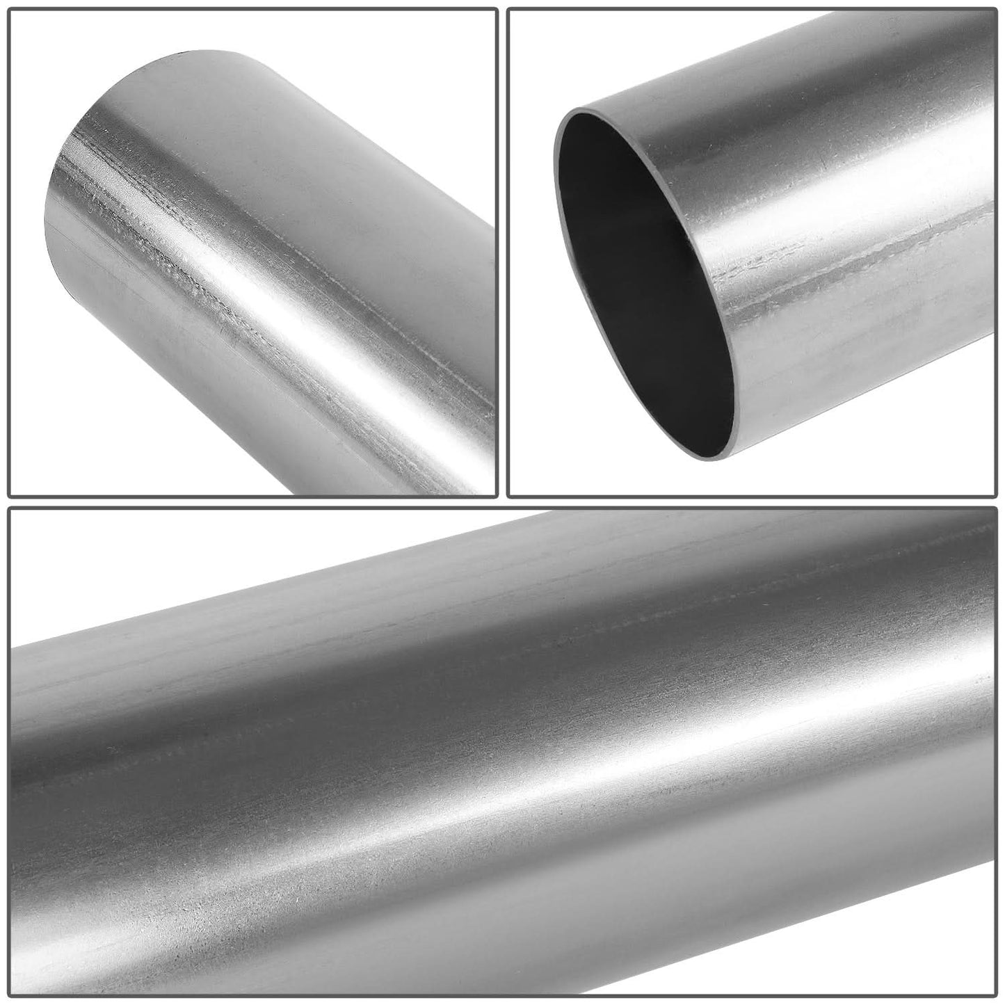 2.5" Stainless Steel Exhaust Pipe Tubing - Straight 18" Custom