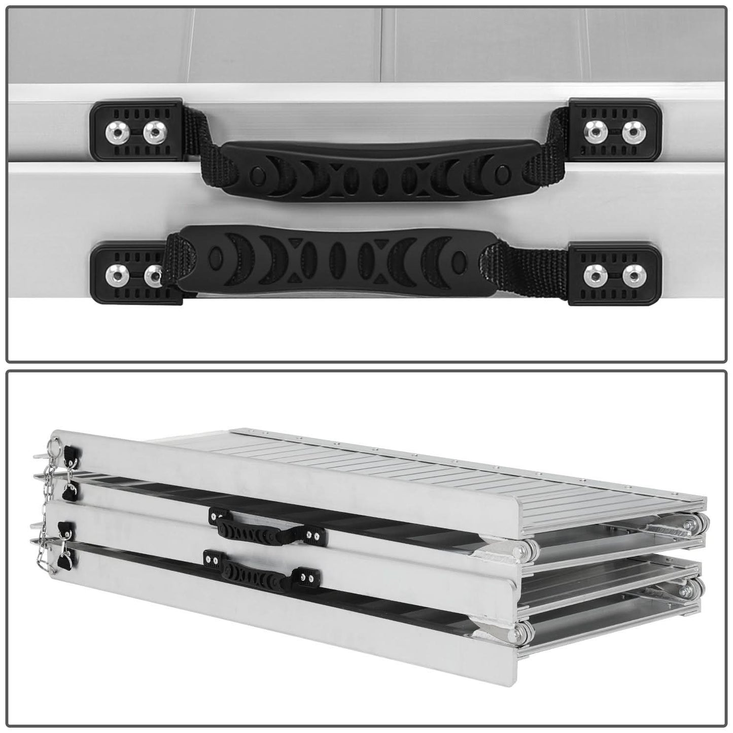 29" x 6' Aluminum Wheelchair Ramp - Silver