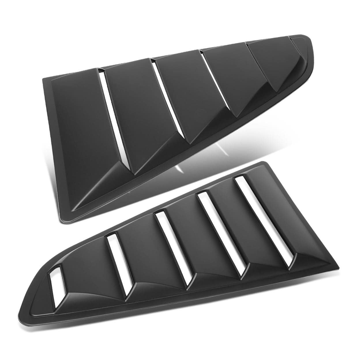2015-2018 Ford Mustang Quarter Window Louvers - Black