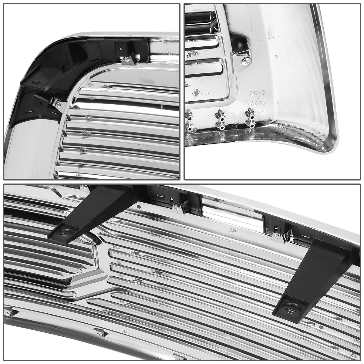 10-18 Dodge Ram 2500/3500 Big Horn Style Badgeless Grille - Chrome