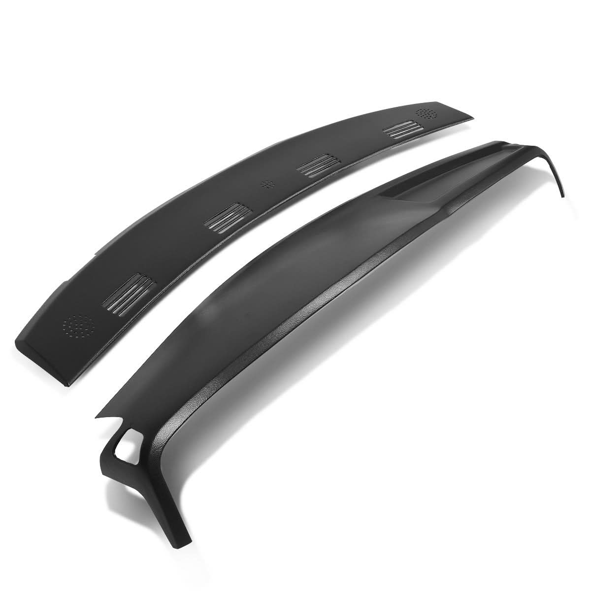 02-05 Dodge Ram Dashboard Vent Caps Front & Rear Black 2pc Set