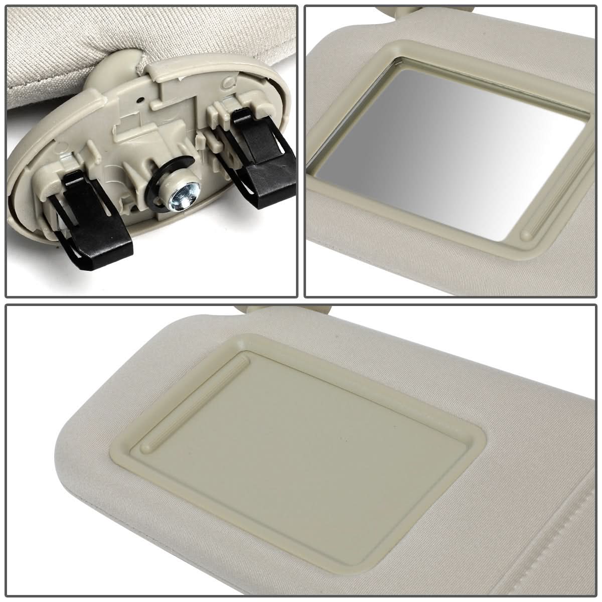 2007-2011 Toyota Camry Driver Side Sun Visor - Beige