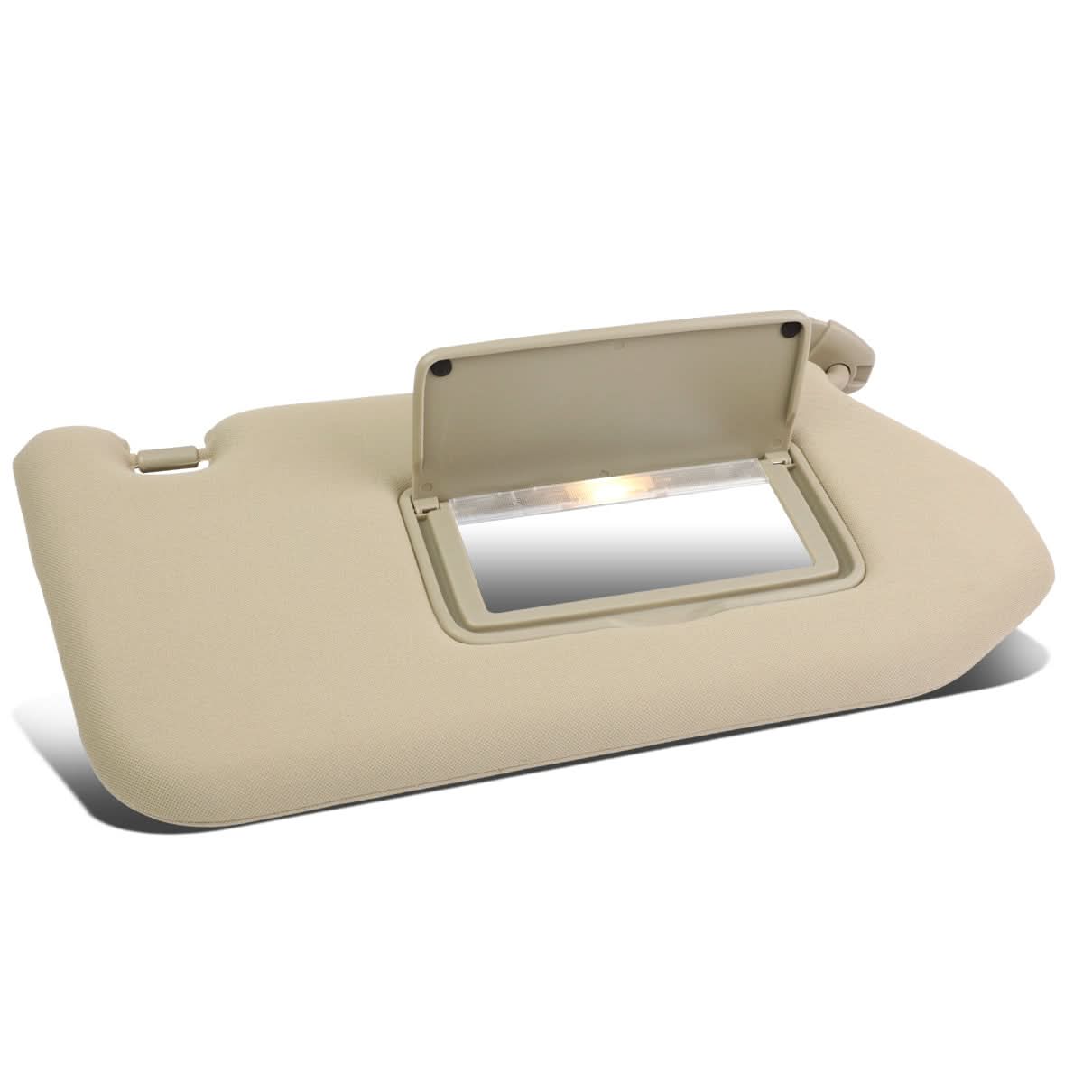 13-19 Nissan Pathfinder Sun Visor w/ Vanity Light Passenger Beige