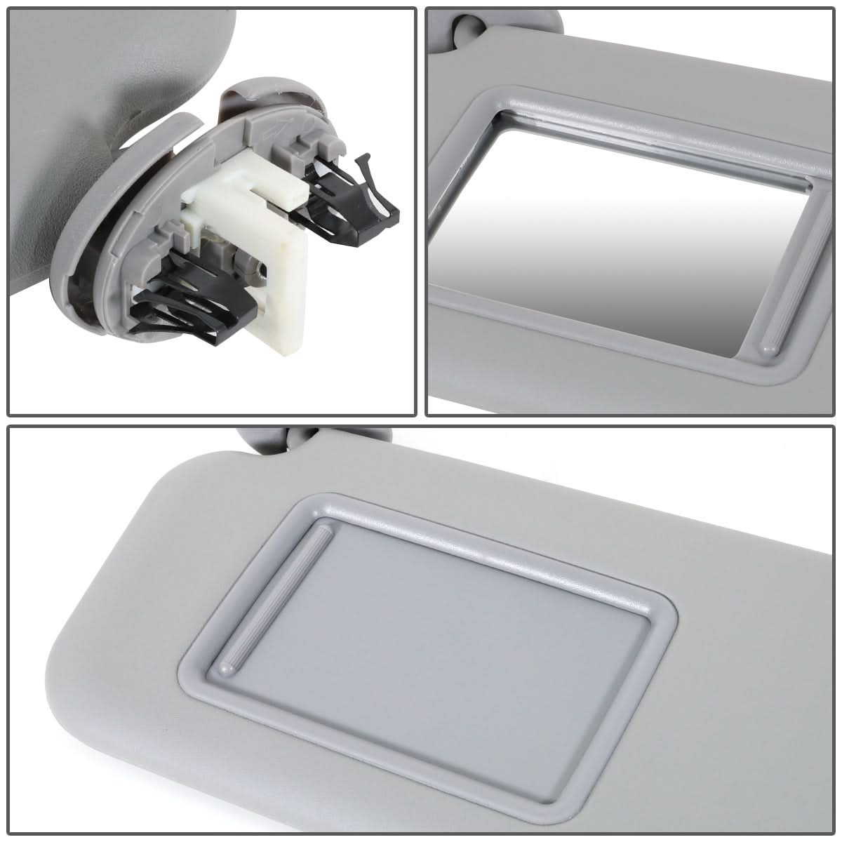 2006-2012 Toyota RAV4 Passenger Side Sun Visor - Gray