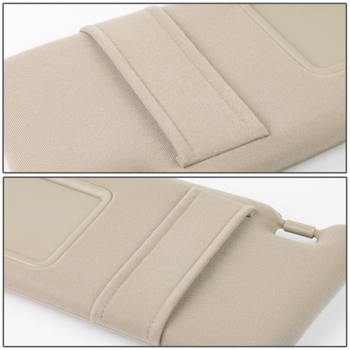 09-16 Toyota Venza Sun Visor Driver Side Beige Illuminated
