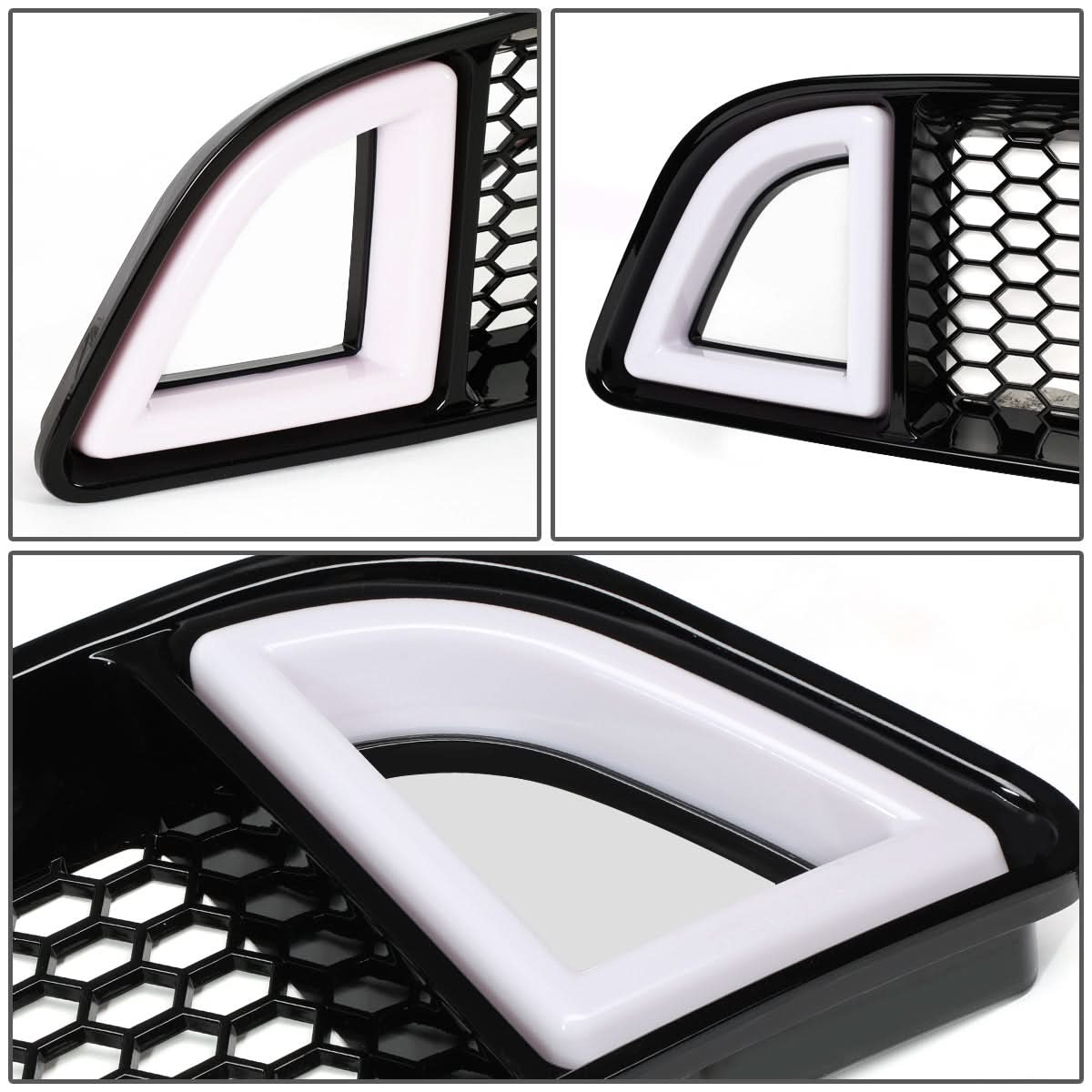 2013-2014 Ford Mustang Honeycomb Mesh LED DRL Grille