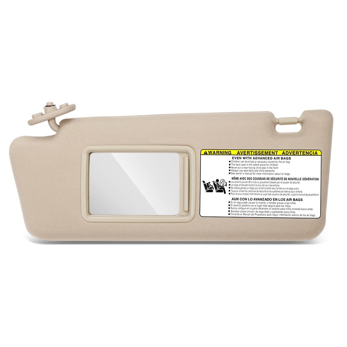 2005-2015 Toyota Tacoma Double Cab Sun Visor - Beige/Tan