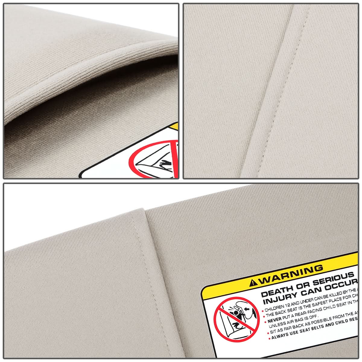 06-10 Dodge Ram Sun Visor Gray - Fits Models Without Overhead Console