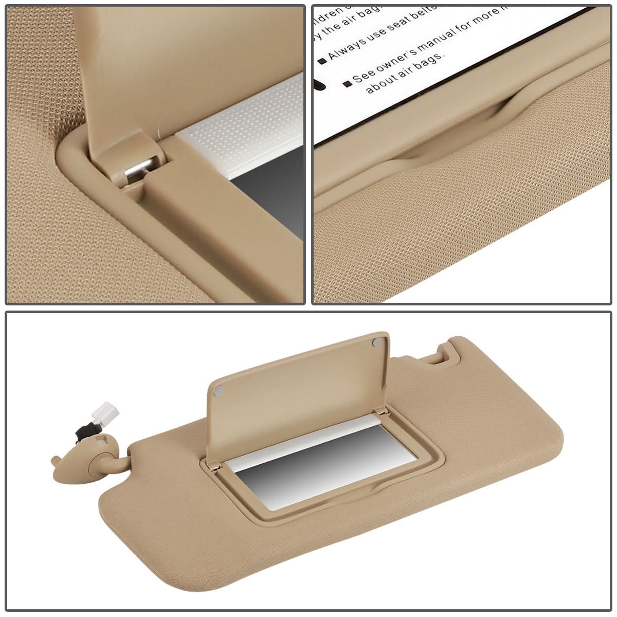 2008-2012 Honda Accord Sun Visor - Tan