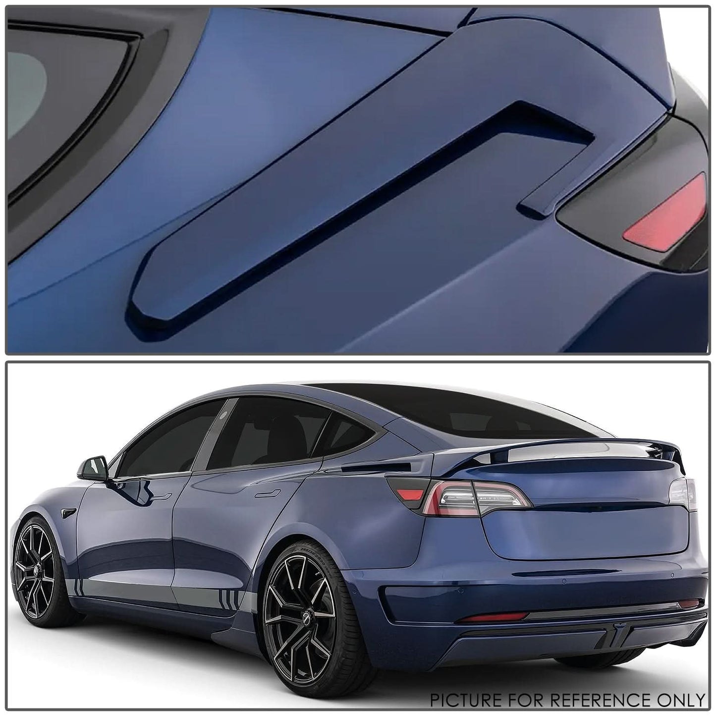 17-22 Tesla Model 3 Rear Spoiler - Matte Black