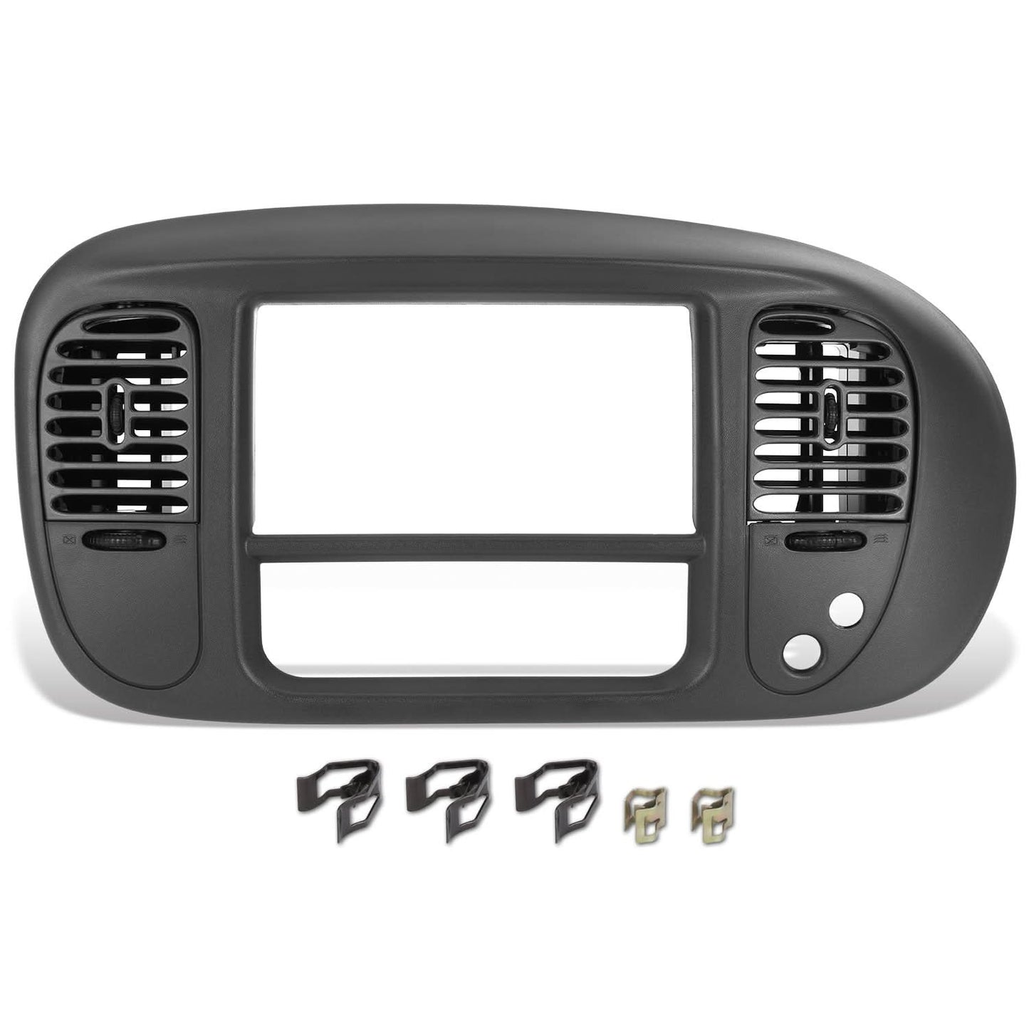 97-03 Ford F150 Center Dash Radio Climate Bezel Panel Grey