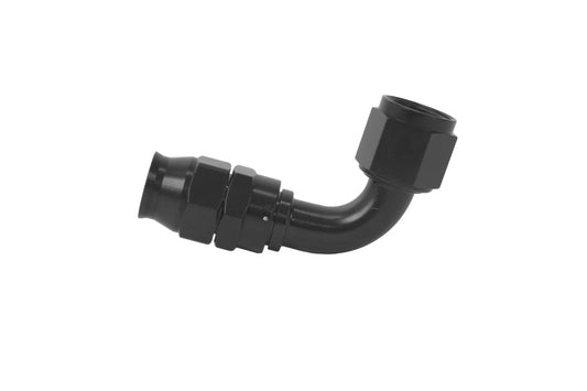 Aeromotive PTFE Hose End - AN-10 - 90 Deg - Black Anodized 15358
