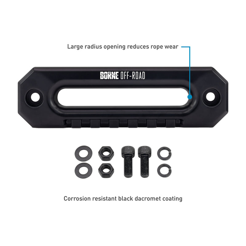 Borne Off-Road 10K Winch - Blue Synthetic Rope BNWN-10-SBL