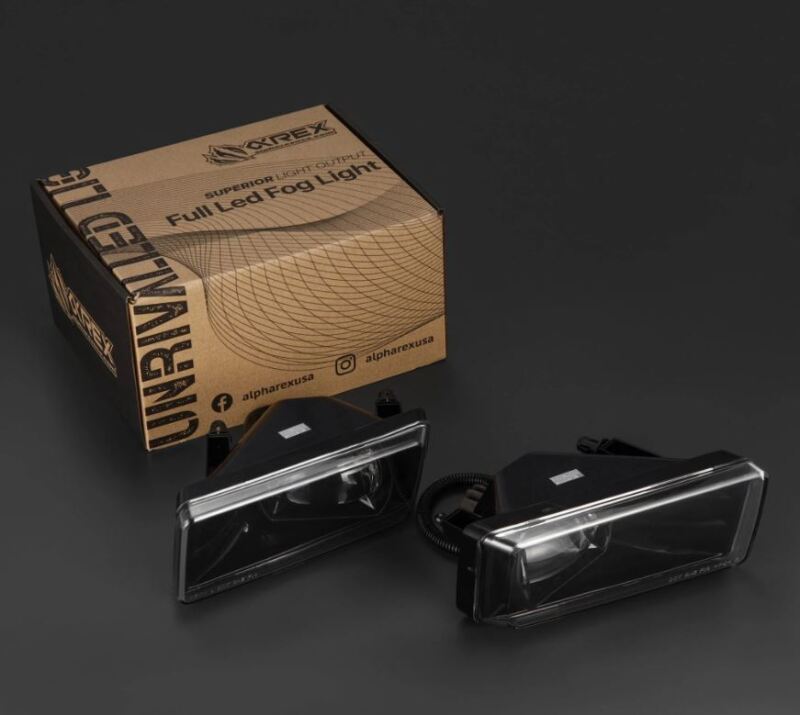 AlphaRex 07-13 Chevrolet Silverado/04-17 Tahoe DoubleTap Dual Color LED Proj Fog Lights - Wt/Ambr 210008 *Discontinued