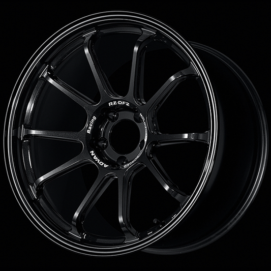 Advan RZ-DF2 20x9.5 / +25 Offset / 5x112 / 66.5mm Bore / Racing Titanium Black YAF0J25MTB