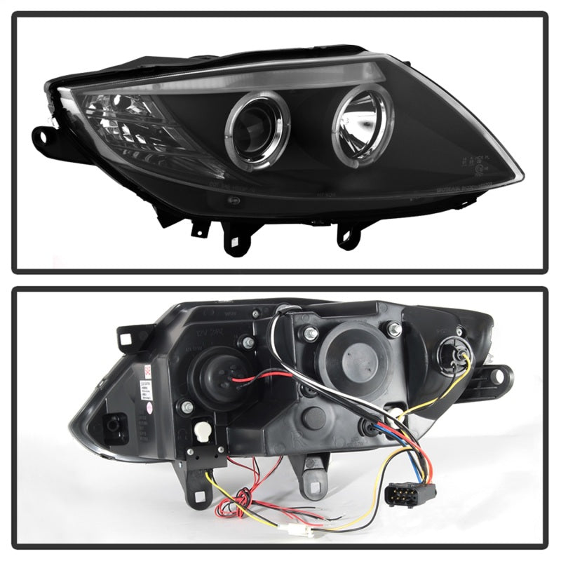 Spyder BMW Z4 03-08 Projector Headlights Halogen Model Only - LED Halo Black PRO-YD-BMWZ403-HL-BK 5029072