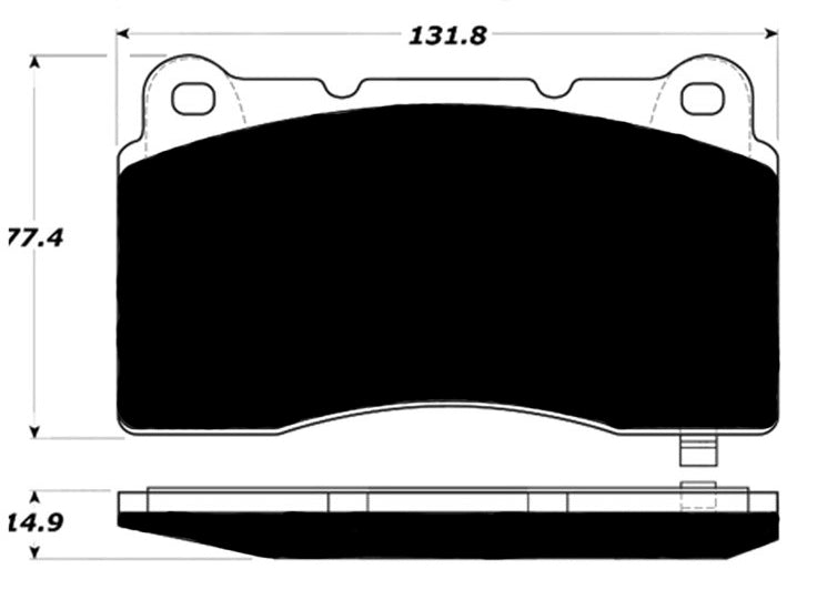 Porterfield Brake Pads for 2014 SUBARU WRX Sti