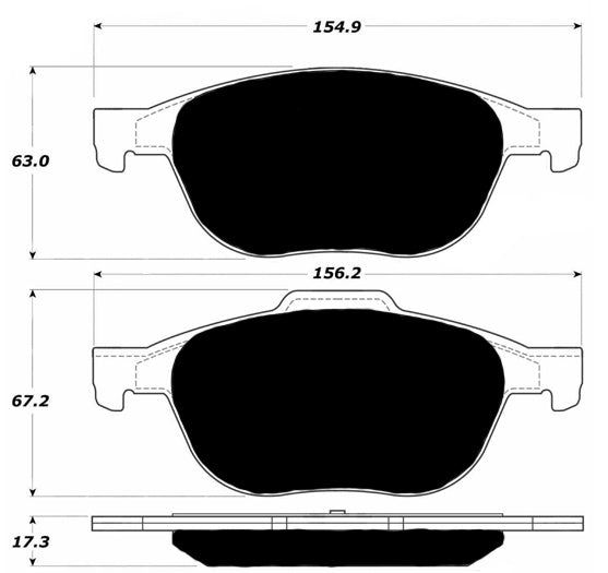 Porterfield Brake Pads for 2005 MAZDA 3 (JAPAN BUILD)