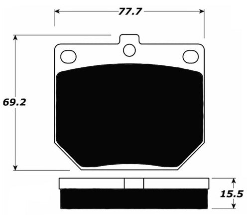 Porterfield Brake Pads for 1974 TRIUMPH GT 6