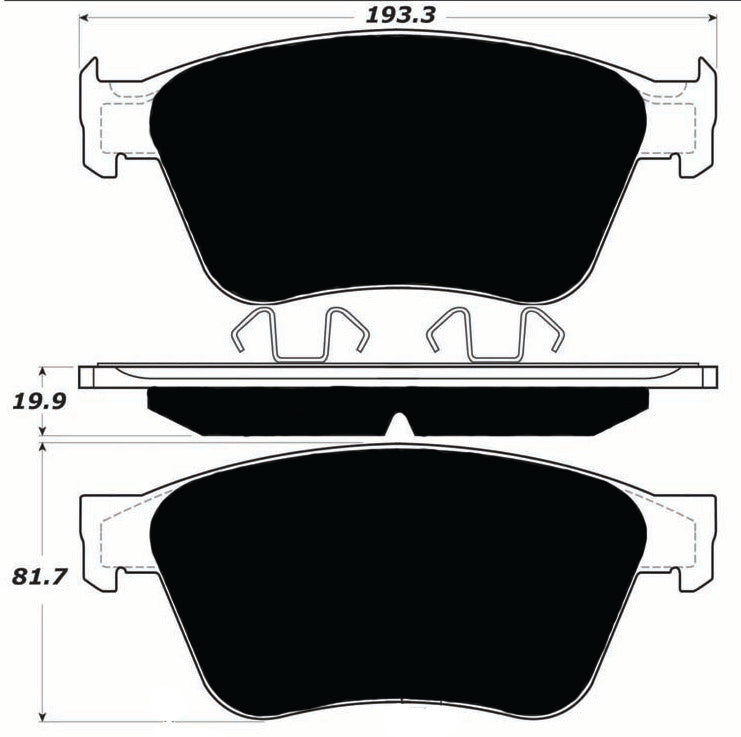 Porterfield Brake Pads for 2006 BENTLEY CONTINENTAL