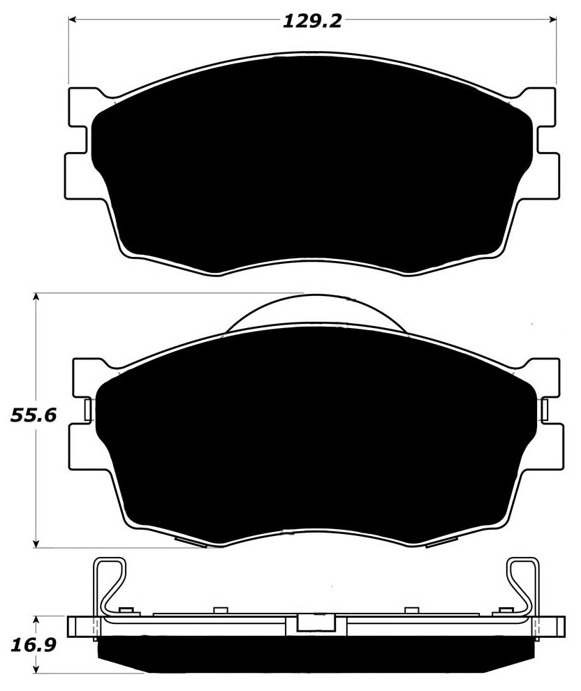 Porterfield Brake Pads for 2006 HYUNDAI ACCENT GL