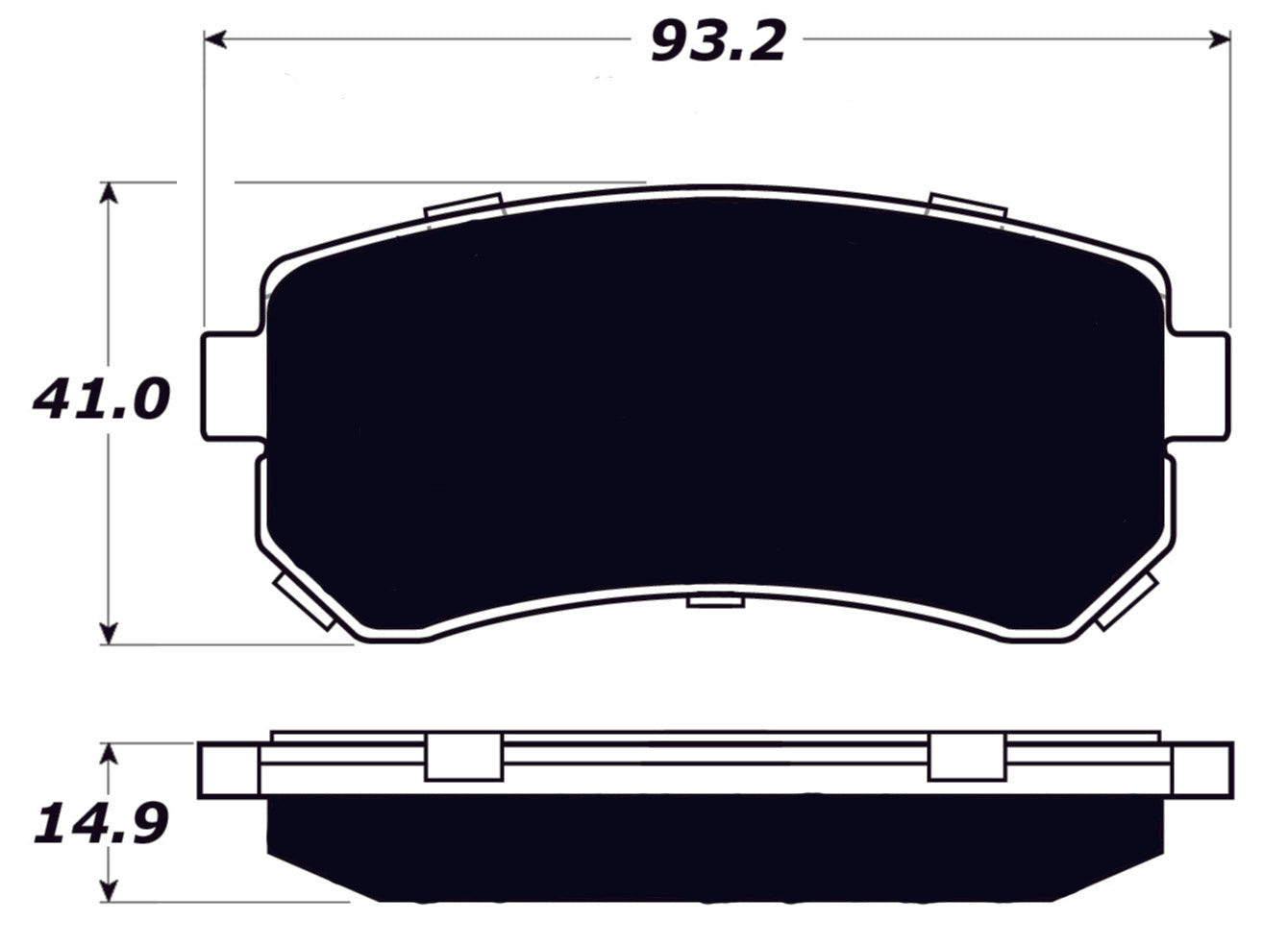 Porterfield Brake Pads for 2006 HYUNDAI ACCENT GLS