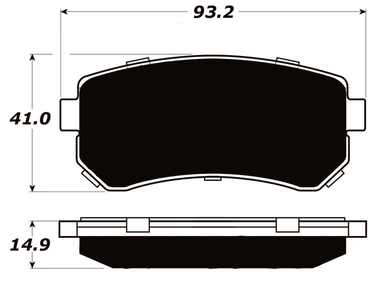 Porterfield Brake Pads for 2011 KIA RIO