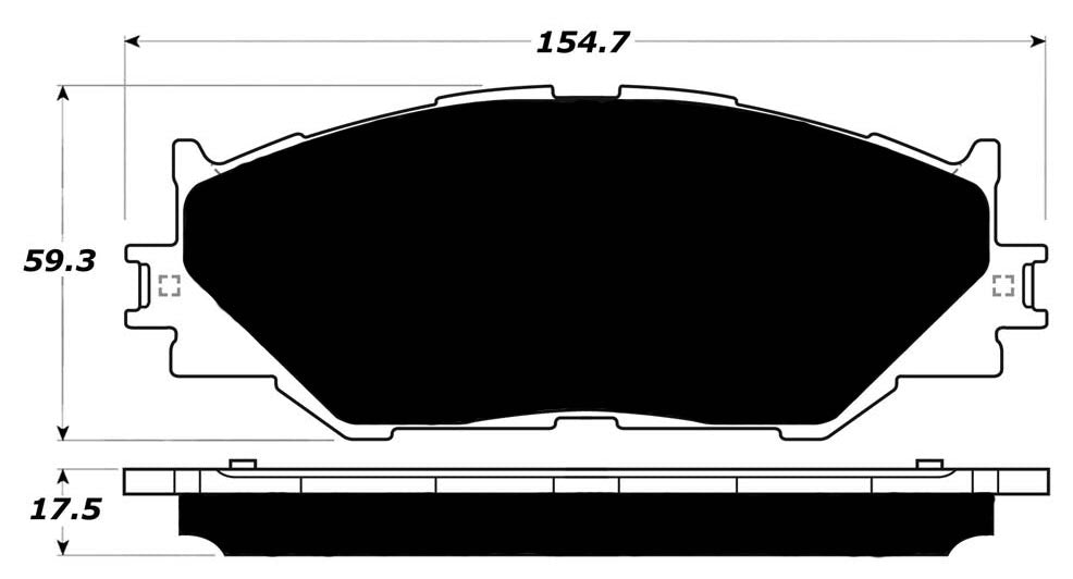 Porterfield Brake Pads for 2007 LEXUS IS 250