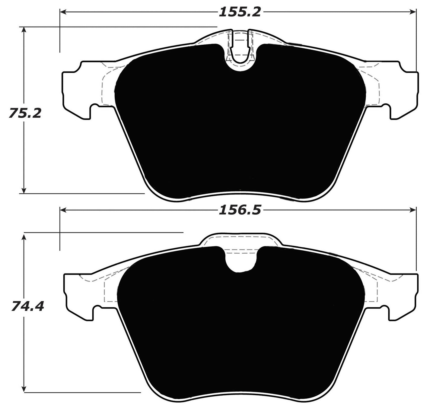 Porterfield Brake Pads for 2010 VOLVO S80 AWD 316mm Front DISC