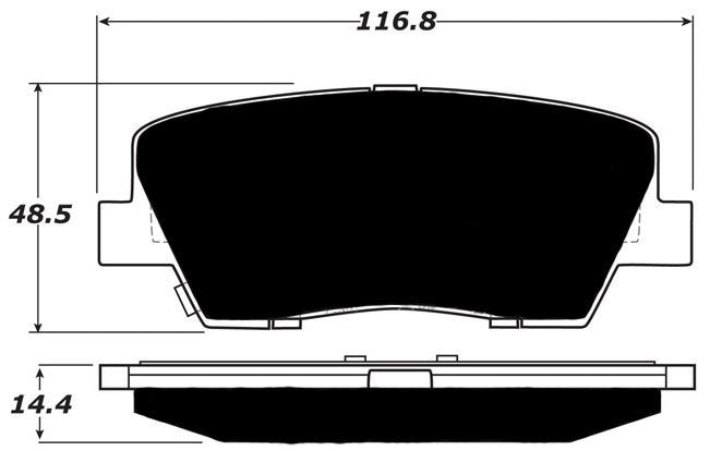 Porterfield Brake Pads for 2016 HYUNDAI EQUUS 5.0L