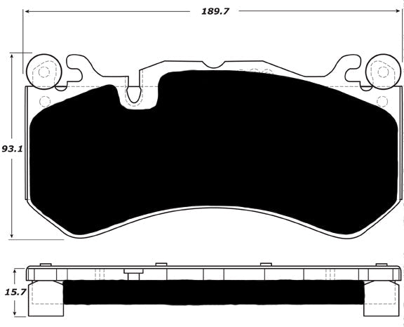 Porterfield Brake Pads for 2013 MERCEDES-BENZ E63 AMG - w/Iron Discs