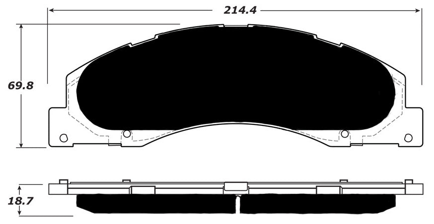 Porterfield Brake Pads for 2009 FORD E150, ECONOLINE