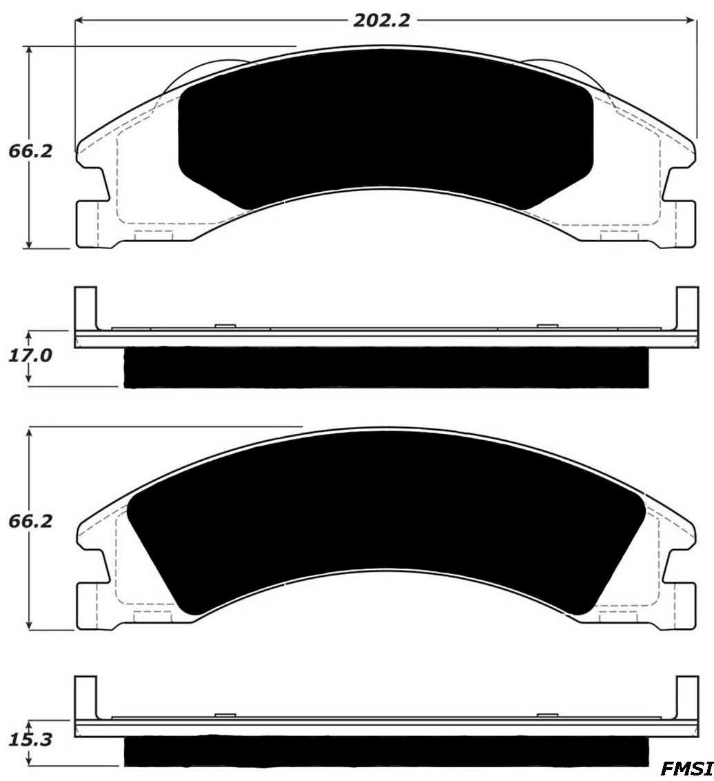 Porterfield Brake Pads for 2010 FORD E150, ECONOLINE