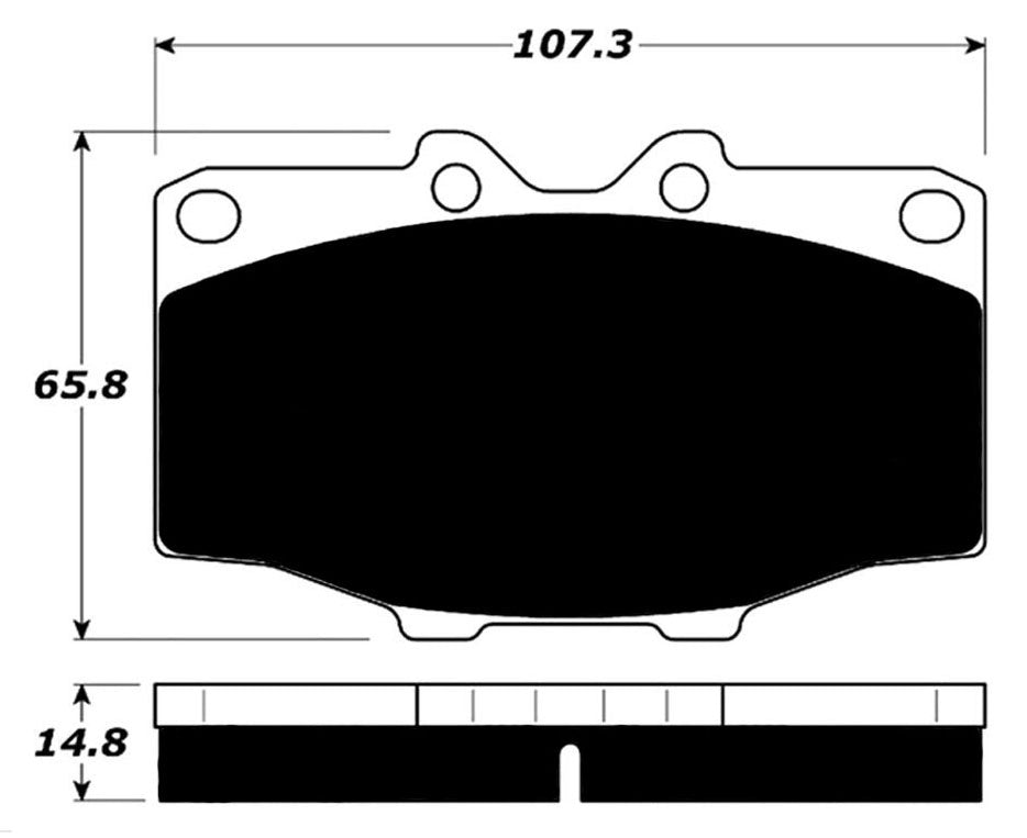 Porterfield Brake Pads for 1989 TOYOTA LANDCRUISER
