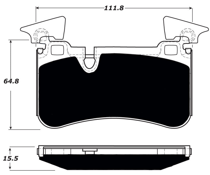 Porterfield Brake Pads for 2010 MERCEDES-BENZ SL63 AMG