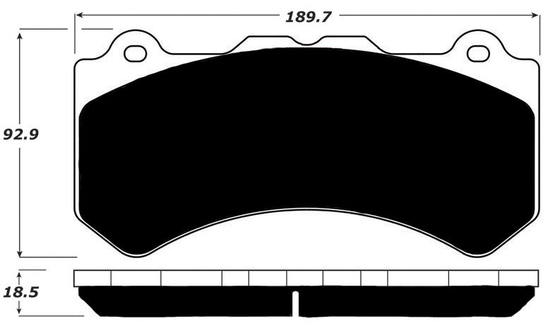 Porterfield Brake Pads for 2009 NISSAN GTR