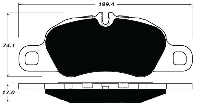 Porterfield Brake Pads for 2013 PORSCHE 911 Carrera w/ Iron Discs