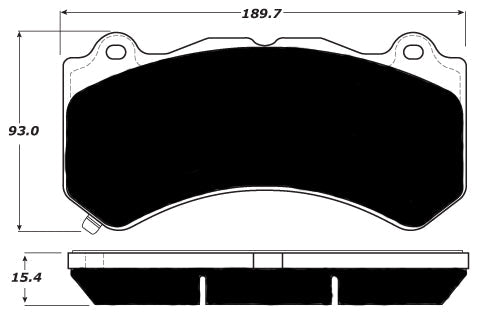 Porterfield Brake Pads for 2018 CHEVROLET CAMARO (Brembo 6 Piston)