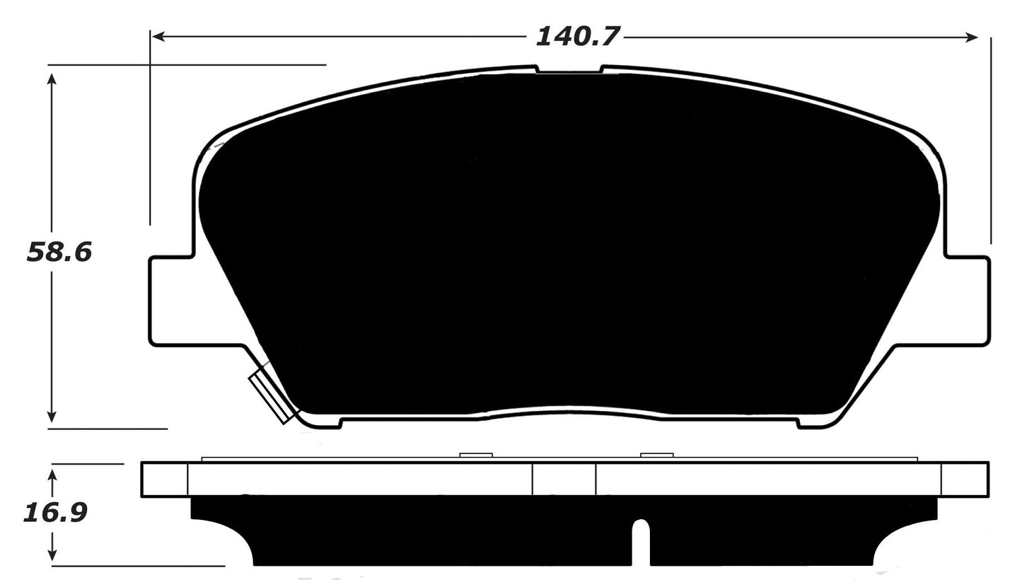 Porterfield Brake Pads for 2015 KIA Optima 2.4L w/320mm FD