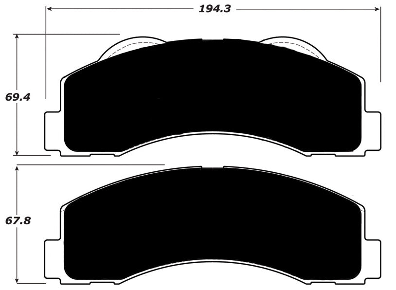Porterfield Brake Pads for 2014 LINCOLN NAVIGATOR