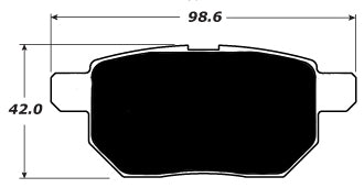 Porterfield Brake Pads for 2017 TOYOTA PRIUS