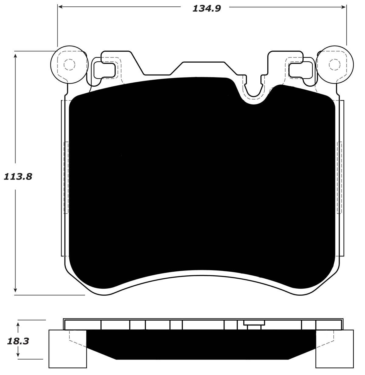 Porterfield Brake Pads for 2012 BMW X5 M