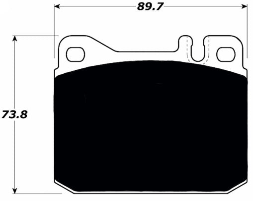 Porterfield Brake Pads for 1989 MERCEDES-BENZ 500SEL
